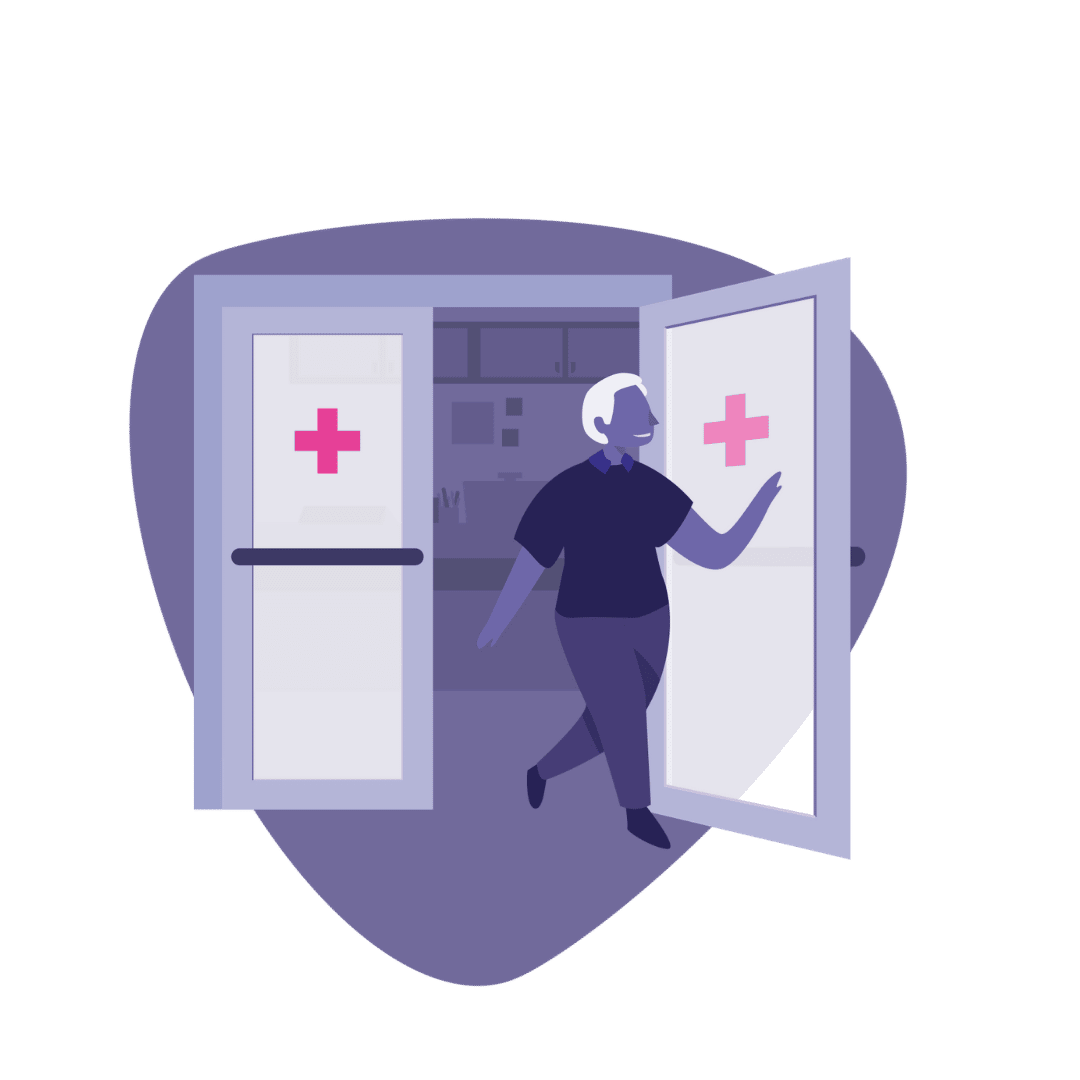 Person exiting ED for telepsychiatry help